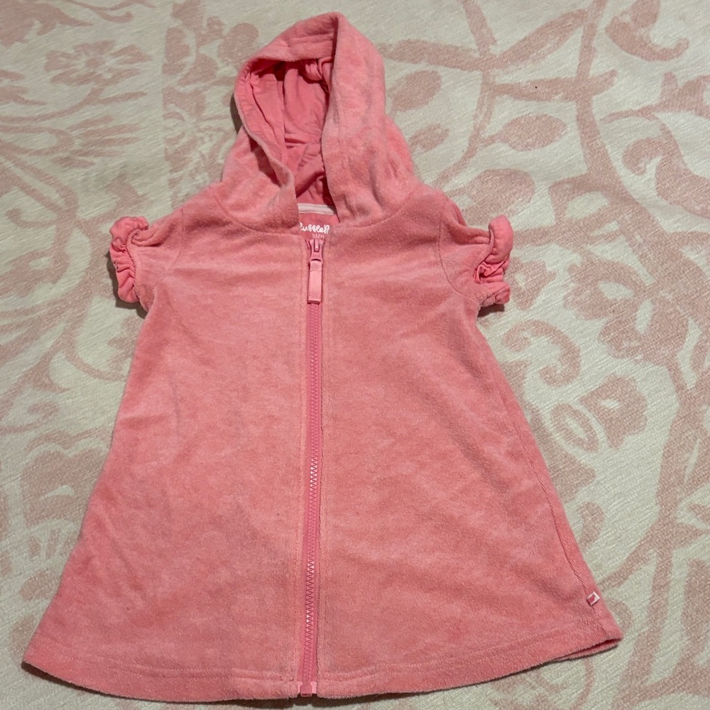 Ruffle Butts Soft Pink swim coverup